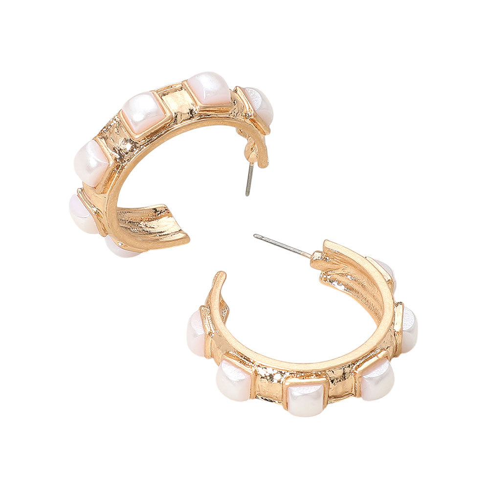 The Eva Stone Earrings Pearl