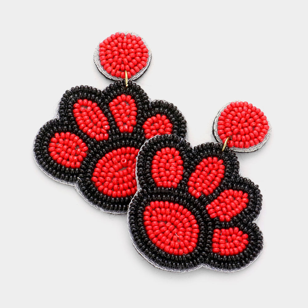 PANTHER PAW Earrings Lg