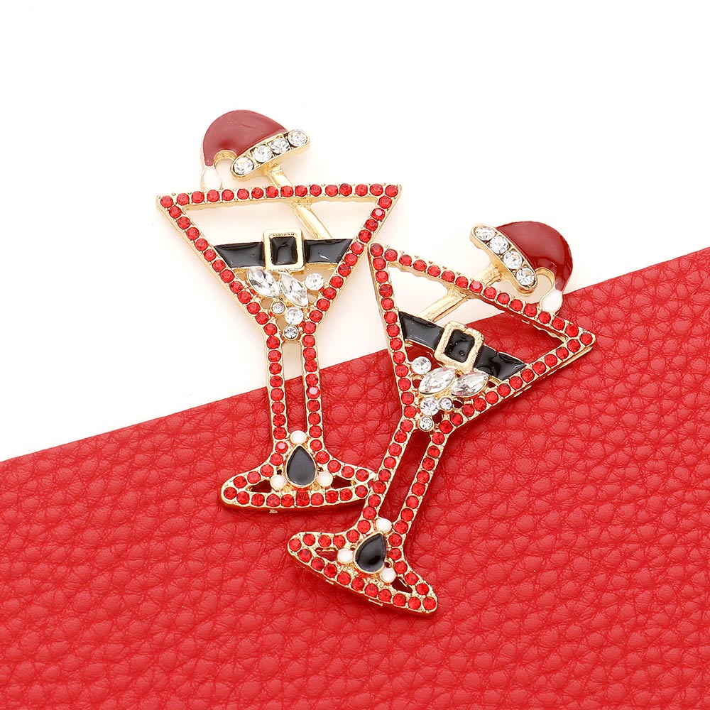 The Santa Martini Earrings
