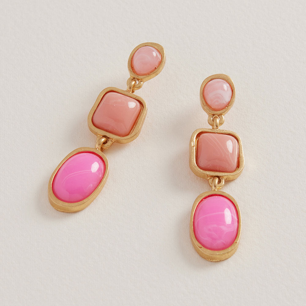 The Gail Stone Cluster Earrings