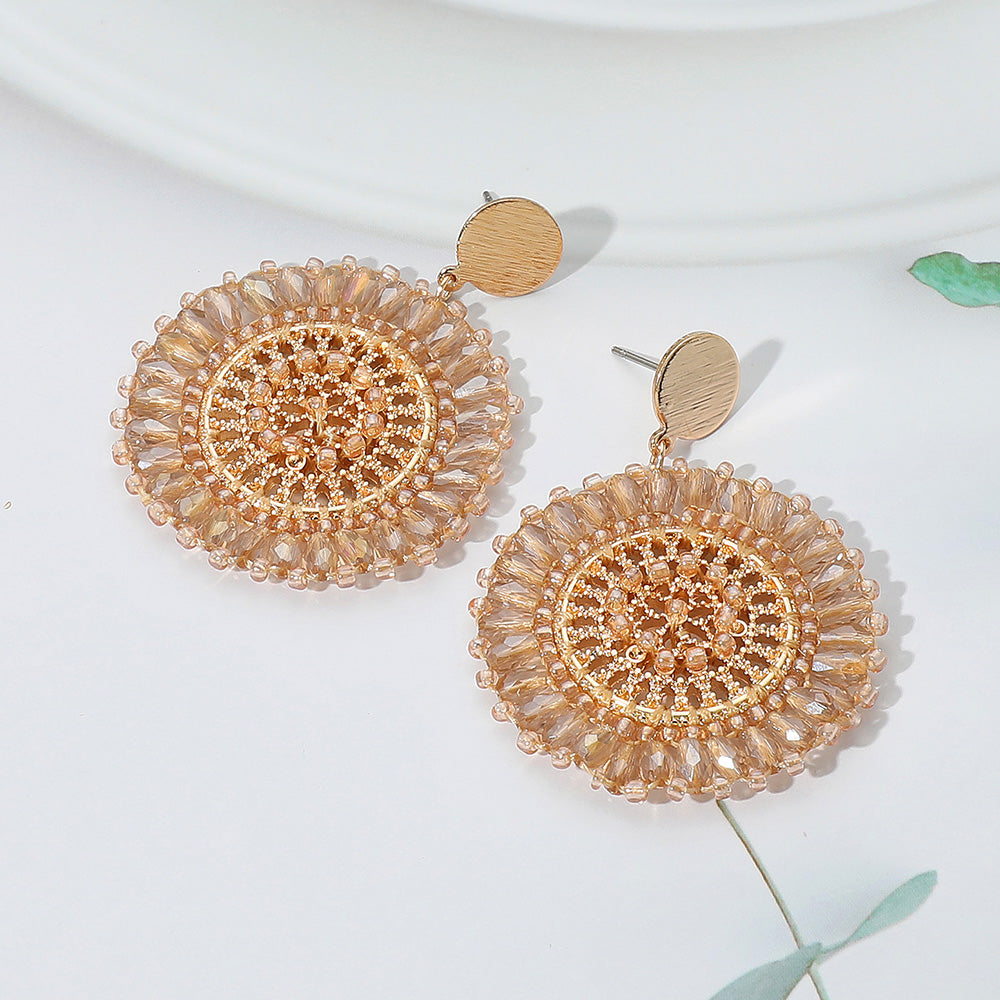 The Becki Round Gold Earrings