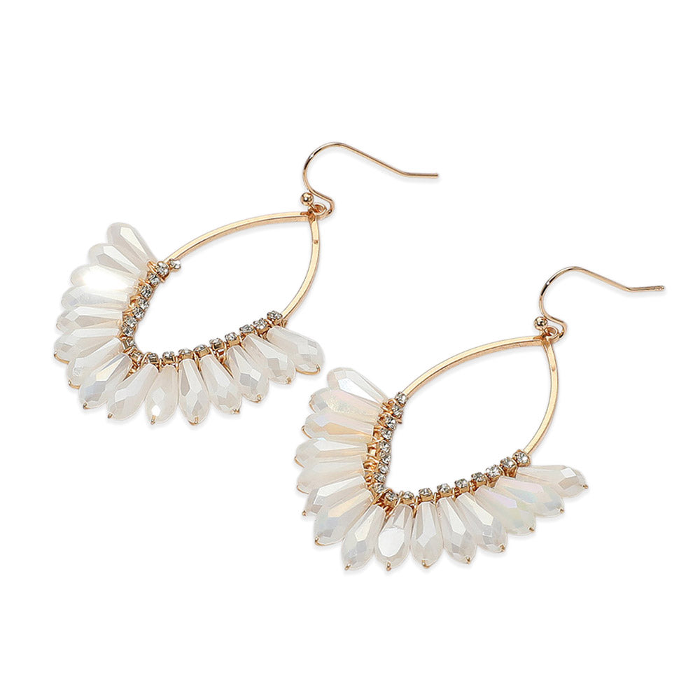 The Julianna Beaded Earrings Ivory