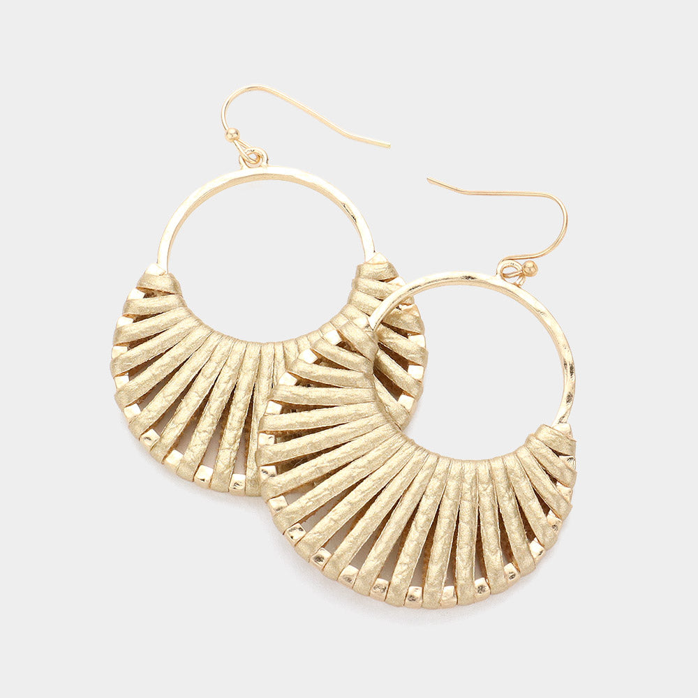 The Julia Faux Leather Earrings
