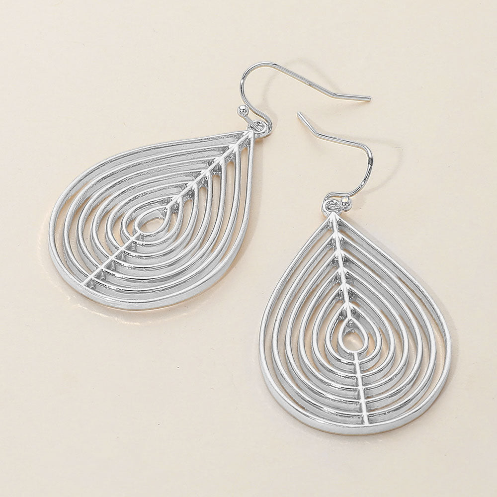 The Trisha Teardrop Earrings Silver