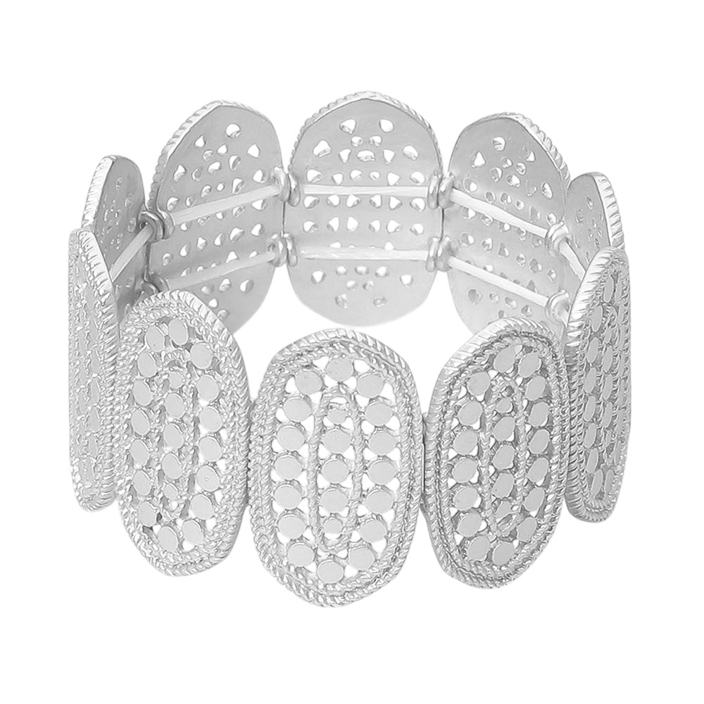 The Serena Oval Silver Bracelet