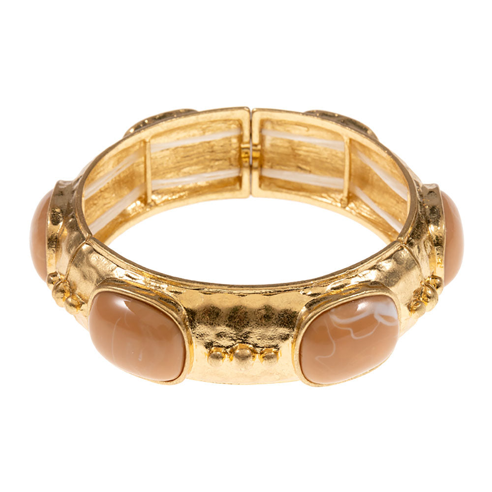 The Lydia Marbled Oval Stone Bracelet