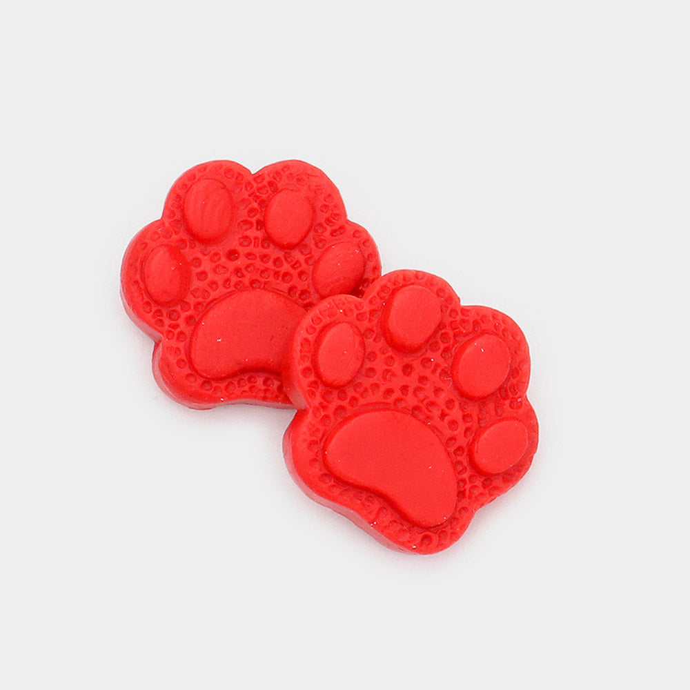 Matte Paw Stud Earrings