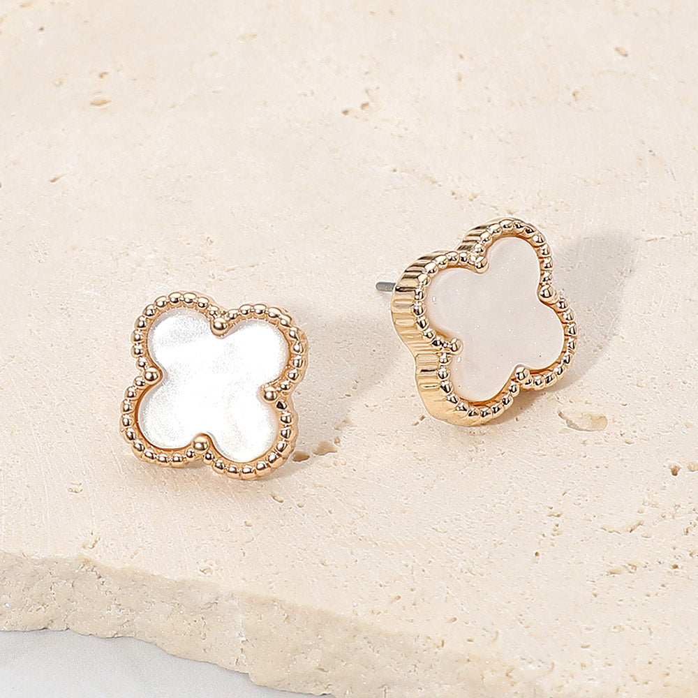 The Quinn Quatrefoil Stud Earrings