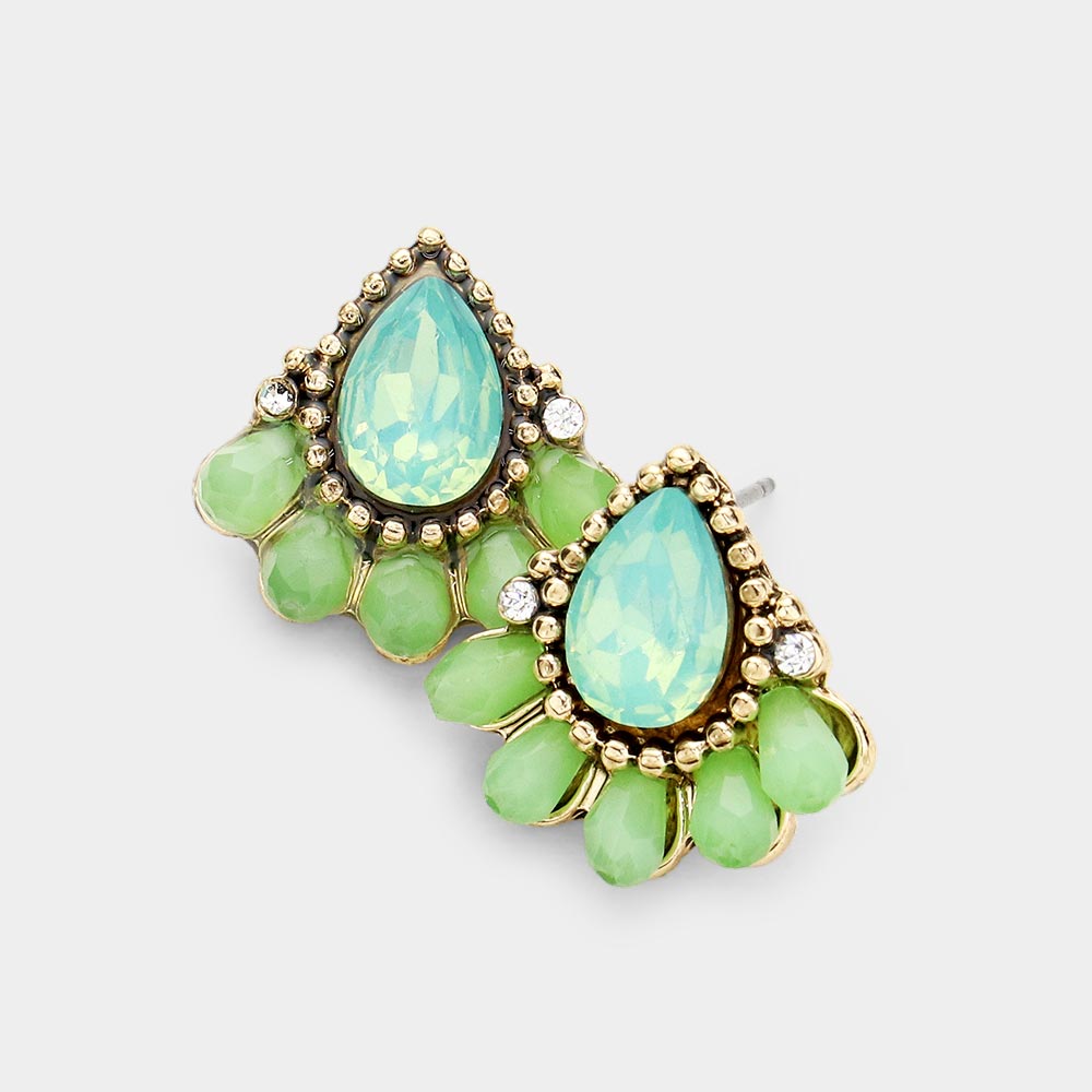 The Tessa Teardrop Blue Earrings