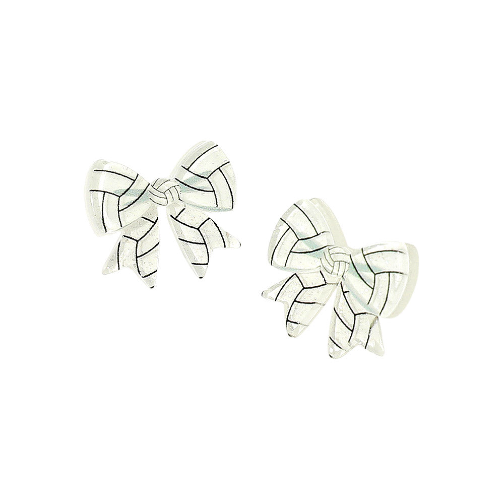 Volleyball Bow Earrings